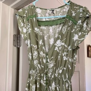 Handmade green dress